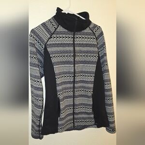 Kerrits Black & Gray Full Zip Equestrian Riding Jacket With Pockets